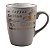CANECA DE PORCELANA VINTAGE LETTERS CINZA 350ML - Imagem 1