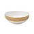 SALADEIRA DE PORCELANA VERA GOLD 20,5X7,5cm - Imagem 1