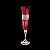 CJ 6 TAÇAS P/CHAMPAGNE CRISTAL ECOLÓG RUBY KLEOPATRA 175 ML - Imagem 1