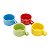CJ. 4 XÍCARAS DE CHÁ DE PORCELANA 200ml COLORIDO C/ SUPORTE - Imagem 3
