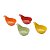 CJ. 4 PETISQUEIRAS DE PORCELANA COLORIDAS 12 CM - Imagem 4