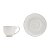 CJ 6 XÍCARAS DE CAFÉ DE PORCELANA C/PÍRES WHITE 100ML - Imagem 1