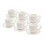 CJ 6 XÍCARAS DE CHÁ DE PORCELANA C/PÍRES LUIZA 180ML - Imagem 4