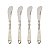 CJ. 4 PCS ESPATULA DE AÇO INOX CABO DE CHIFRE SOPHIE - Imagem 2