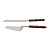CJ. 2 PCS P/ BOLO DE AÇO INOX CABO DE BAMBOO ESCURO - Imagem 2