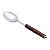 COLHER PARA ARROZ DE AÇO INOX CABO DE BAMBOO ESCURO - Imagem 1