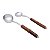 CJ. 2 CONCHAS DE AÇO INOX CABO DE BAMBOO ESCURO - Imagem 3