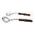 CJ. 2 CONCHAS DE AÇO INOX CABO DE BAMBOO ESCURO - Imagem 2