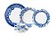CJ 20 PC DE JANTAR DE PORCELANA SUPER WHITE SANTORINI - Imagem 1