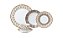CJ 20 PC DE JANTAR DE PORCELANA SUPER WHITE BAMBOO - Imagem 1