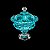 BOMBONIERE DE CRISTAL SUSSEX TURQUESA 19.5X23 CM - Imagem 4