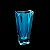 VASO DE CRISTAL ECOLÓGICO OKINAWA TURQUESA 14X8X30cm - Imagem 2