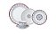 CJ 20 PC DE JANTAR DE PORCELANA SUPER WHITE MANDALA - Imagem 1