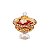 BOMBONIERE DE CRISTAL SUSSEX AMBAR 19,5X23 CM - Imagem 3