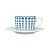 CJ 6 XÍCARAS DE PORCELANA P/CHÁ C/PIRES BLUE DOTS 200ml - Imagem 2