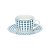 CJ 6 XÍCARAS DE PORCELANA P/CHÁ C/PIRES BLUE DOTS 200ml - Imagem 4