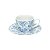 CJ 6 XÍCARAS DE PORCELANA P/CHÁ C/PIRES LISBOA 200ml - Imagem 1