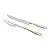 CJ. 2 PCS FACA E GARFO TRINCHANTE DE AÇO INOX - Imagem 1