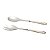 CJ 2 PCS COLHER E GARFO DE SALADA DE AÇO INOX - Imagem 2