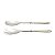CJ 2 PCS COLHER E GARFO DE SALADA DE AÇO INOX - Imagem 3