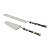 CJ. 2 PCS P/ BOLO DE AÇO INOX CABO DE MADRE PÉROLA - Imagem 1
