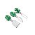CJ 3 PC P/QUEIJO DE ZAMAC COSTELA DE ADÃO VERDE - Imagem 1