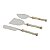 CJ. 3 PC P/ QUEIJO DE AÇO INOX CABO DE MADRE PÉROLA CLARA - Imagem 2