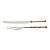 CJ. 2 PCS FACA E GARFO TRINCHANTE DE AÇO INOX - Imagem 2