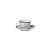CJ 6 XÍCARAS P/CHÁ DE PORCELANA C/PÍRES MANDALA 220ML - Imagem 1