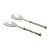 CJ.2 PCS COLHER E GARFO DE SALADA DE AÇO INOX - Imagem 1
