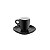 CJ 6 XÍCARAS P/CAFÉ DE PORCELANA C/PIRES PRETO 70ML - Imagem 2