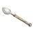 CJ. 4 PCS COLHERES DE AÇO INOX CABO DE MADRE PÉROLA CLARA - Imagem 3