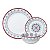 CJ DE JANTAR 18PC DE PORCELANA MANDALA - Imagem 2