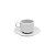 CJ 6 XÍCARAS P/CAFÉ C/PÍRES DE PORCELANA 80ML - Imagem 2