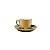 CJ 6 XÍCARAS DE CAFÉ DE PORCELANA C/PIRES DOURADO 90ML - Imagem 2