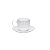 JG 6 XÍCARAS CHÁ PÍRES PORCELANA BONE CHINA KIEV DOURAD220ML - Imagem 1