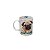 CANECA DE PORCELANA PUG 330ML - Imagem 1