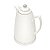 GARRAFA TÉRMICA DE PORCELANA BRANCO E PRATA 28cm 900ml - Imagem 1