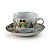 JG 6 XÍCARAS P/CHÁ C/PIRES DE PORCELANA SUPER WHITE VIGO - Imagem 1