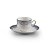 JG 6 XÍCARAS P/CAFÉ C/PIRES DE PORCELANA SUPER WHITE CEDRO - Imagem 1
