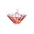 POTICHE DECORATIVO  DE CRISTAL C/PÉ PARADISE PINK 21,5x23,5cm - Imagem 2