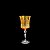 CJ 6 TAÇAS DE CRISTAL ECOLÓGICO LAPIDADO P/VINHO GRACE TOPAZ 250ml - Imagem 1