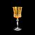 CJ 6 TAÇAS DE CRISTAL ECOLÓGICO LAPIDADO P/VINHO GRACE TOPAZ 250ml - Imagem 2