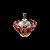 POTICHE DECORATIVO  DE CRISTAL PARADISE PINK 12X12cm - Imagem 2