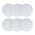 JG 6 PRATOS RASO DE PORCELANA SUPER WHITE PLAIN 27CM - Imagem 2