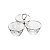 PETISQUEIRA TRIPLA DE AÇO INOX PLANET 25X16X17CM - Imagem 1