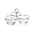 PETISQUEIRA TRIPLA DE AÇO INOX PLANET 25X16X17CM - Imagem 2