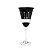 CJ 6 TAÇAS DE CRISTAL ECOLÓGICO P/VINHO ALEXANDRA/ASIO PRETO 250ml - Imagem 1