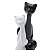CASAL GATOS AMOROSOS DE CERAMICA 19 CM - Imagem 3