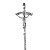 CRUCIFIXO NIQUELADO DE ZAMAC - Imagem 3